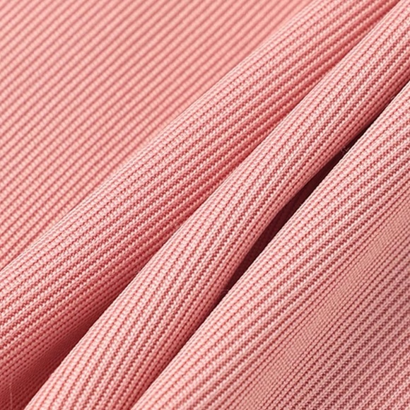 Pink and Cream Double Strap Tank Top Boutique New - Picture 3 of 5